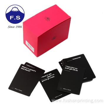 Fashionable Student Words Queation Game Card Set